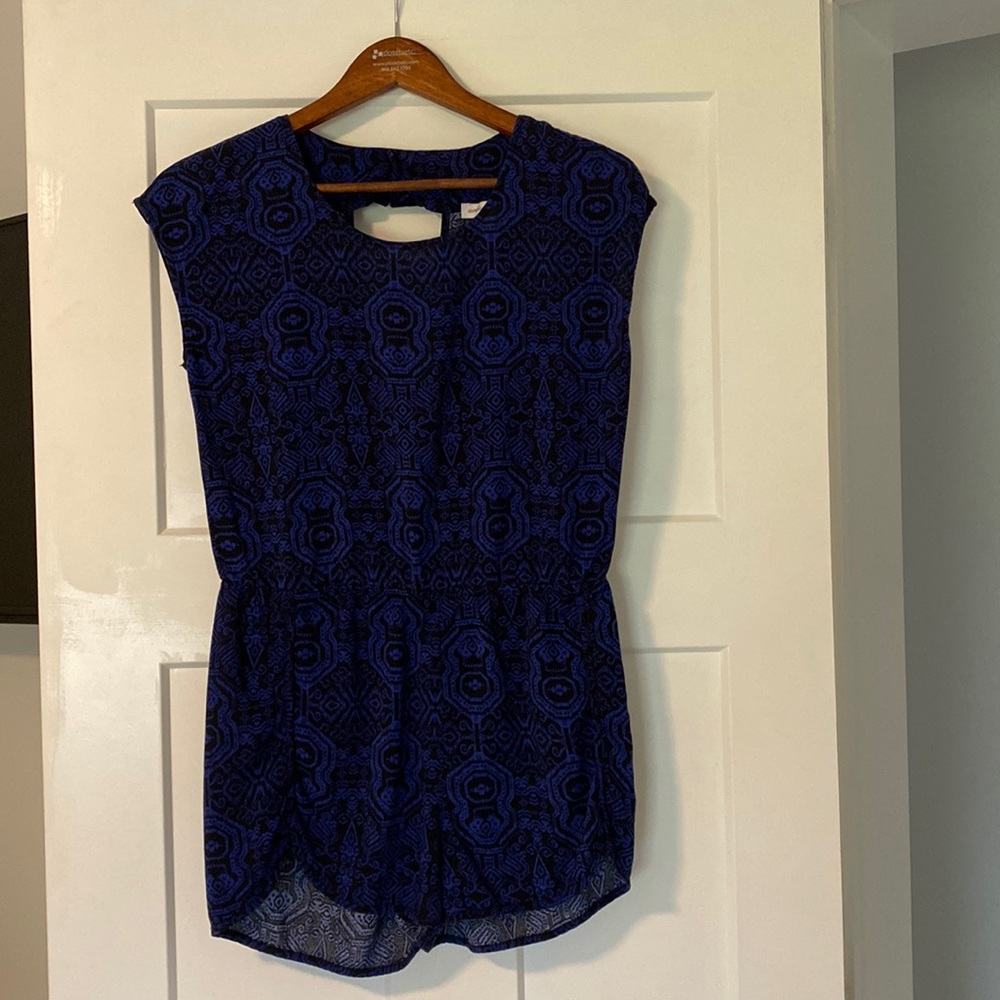 Romper, navy and black, medium